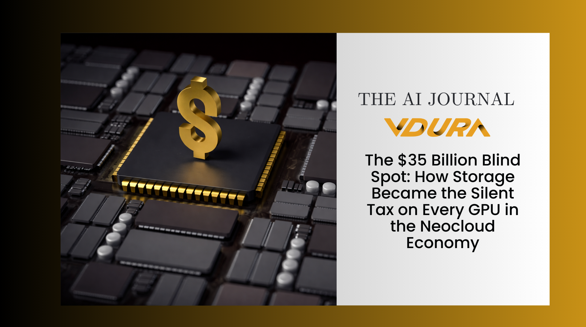 The $35 Billion Blind Spot: How Storage Became the Silent Tax on Every GPU in the Neocloud Economy