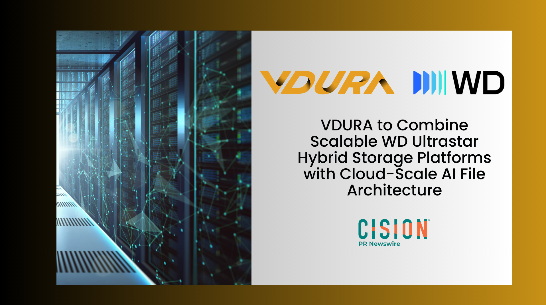 VDURA to Combine Scalable WD Ultrastar Hybrid Storage Platforms with Cloud-Scale AI File Architecture
