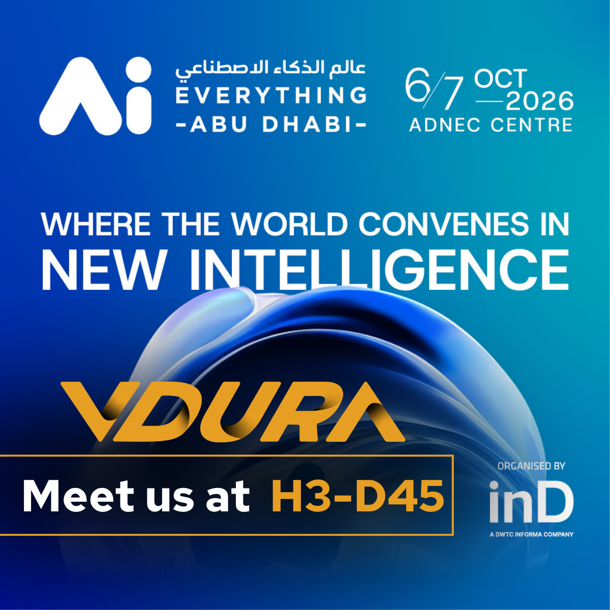 VDURA at Ai Everything Abu Dhabi 2026 — Booth H3-D45
