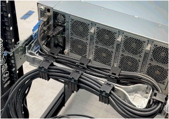CMA with cable baskets filled and closed.